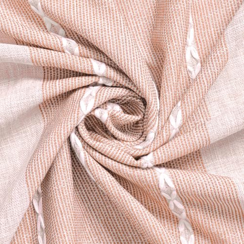 Pink Rustic Burlap Tablecloth 60x120 Inch Rectangular - Durable Polyester