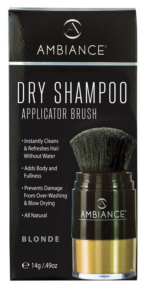 Ambiance Natural Dry Shampoo Powder for Blonde Hair - Travel Size, Non-Toxic & Volumizing | Refreshes Oily Roots