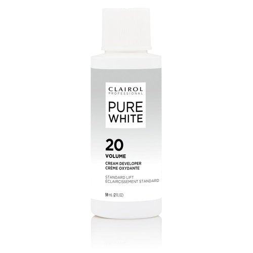 Clairol Professional Pure White 20 Volume Hair Developer - Ideal for Lightening & Gray Coverage