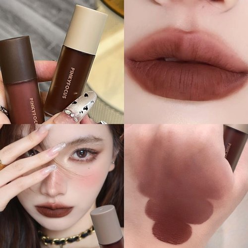 Skiennix 6-Piece Matte Lip Gloss Set - Velvet Finish, Long-Lasting Autumn/Winter Collection