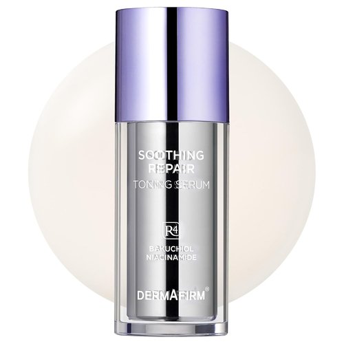 DERMAFIRM Bakuchiol Retinol Serum - Soothing Daily Skin Care with Niacinamide & Peptides for Sensitive Skin | R4 Glass Skin Toning Serum