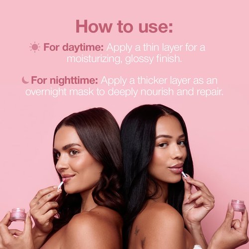 Palladio Lip Mask - Intense Overnight Moisturizer for Nourishing Dry Lips | Hydrating Shea Butter & Sweet Cherry