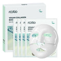 ROOTIO Vegan Collagen Deep Boosting Mask, Hydrating Overnight Face Mask, Pore Minimizing, Elasticity, Firming, Sleeping Hydrogel Mask for Glass Skin, Korean Skincare (1.41oz x 4ea)