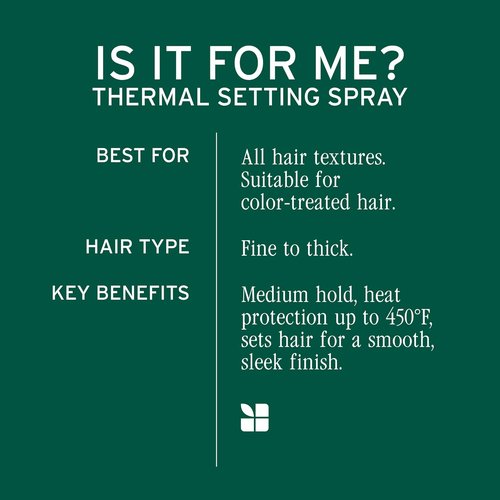 Biolage Thermal Setting Spray - Strengthens Hair & Guards Against Heat Styling | Vegan & Paraben-Free, 8.5 Fl Oz