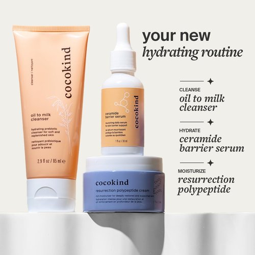 Cocokind Resurrection Polypeptide Cream - Hydrating Anti-Aging Face Moisturizer with Peptides & Squalane