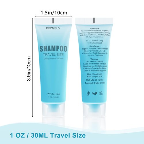 20 Sets Hotel Toiletries Set Bulk, 80 Pcs Travel Mini Bundle Amenities with Shampoo, Conditioner, Body Wash & Bar Soap - White Tea Scent - Guest Supplies for Airbnb, Motel, Hospitality
