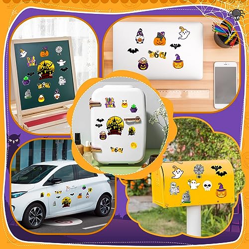Halloween Refrigerator Magnets 20PCS - Pumpkin Ghost Witches Bats Decor - Variation of THIS listing