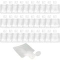 crayfomo 30 Pcs Travel Pouches for Toiletries,Portable Travel Fluid Makeup Packing Bag Squeeze Pouches Refillable Clear Travel Containers for Shampoo Conditioner Lotion Soap Liquids (30ml)