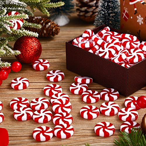 Candy Cane Decorations Set - 200 Red and White Fake Peppermint Ornaments - Christmas Decor Variation of THIS listing