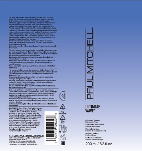 Paul Mitchell Ultimate Wave Hair Gel - Lightweight Formula Enhances Waves & Eliminates Frizz | 6.8 fl. oz.