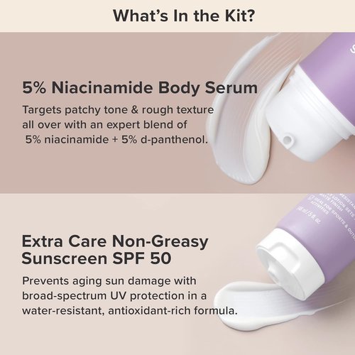 Paula's Choice 5% Niacinamide Body Serum & SPF 50 Oil-Free Sunscreen Set | Non-Greasy, Fragrance-Free