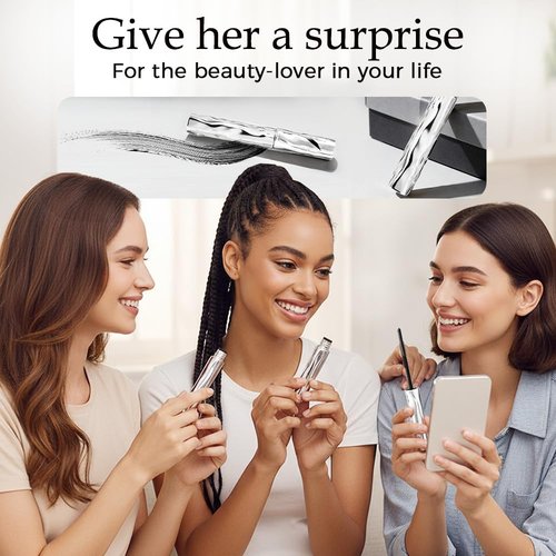 Skiennix Waterproof Tubular Eyelash Primer - 2026 Upgrade Curling Mascara for Women | 2 Black Tubes