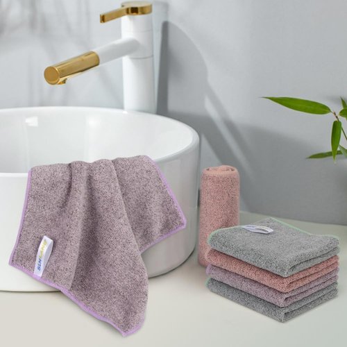SINLAND Microfiber Face Cloths Highly Absorbent Washcloths Soft Feel Fingertip Towels Multi-Purpose Wash Cloths for Bathroom, Gym, Hotel, Spa and Kitchen, 12Inch x 12Inch