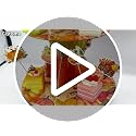 Orange 3-Tier Pumpkin Cupcake Stand - Autumn Harvest Dessert Display for Fall Parties