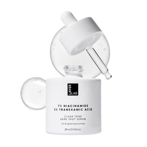 LAYERLAB Niacinamide 7% & Tranexamic Acid 3% Dark Spot Appearance Serum | 13% Radiance Complex Visibly Evens Skin Tone Look | Hydrating K-Beauty Skincare 0.94 fl.oz