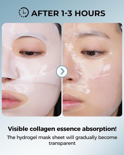 Bio-Collagen Face Mask by Skiennix - Hydrating Overnight Treatment for Fine Lines & Firming | 6 Pack