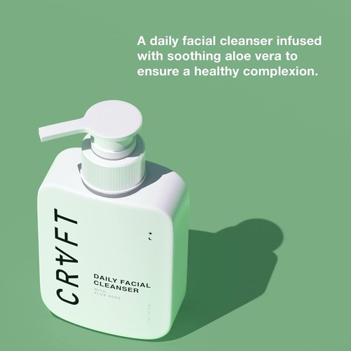 CRVFT Men's Daily Face Wash - Oil & Dirt Extracting Cleanser | 3oz | Paraben & Sulfate Free | Ideal for All Skin Types
