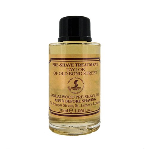Taylor of Old Bond Street Sandalwood Pre-Shave Oil - 1.06 oz | Soothing & Nourishing Formula