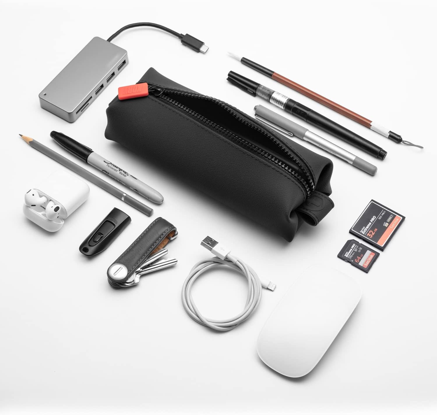 TOOLETRIES Koby Mini Kit - Silicone Toiletry Organizer with Heavy-Duty Zipper | Leak-Resistant & Easy to Clean - Charcoal
