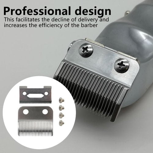 Pair of Cutting Blade and Guard Blade Replacement for Wahl Precision, for Precision Premium Smooth Cut Blade