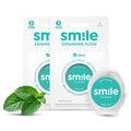 Smile Expanding Floss, Premium Woven Waxed Dental Floss, Natural Mint, Soft on Teeth & Gums, Expands to Grip Plaque, PTFE & PFAS Free, Cruelty Free (2-Pack, 30 Yards Each)