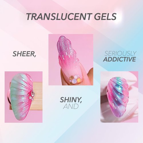 KIARA SKY Jelly Tints Soak Off Gel Polish 15ml, The Red Sea (deep, dark red)