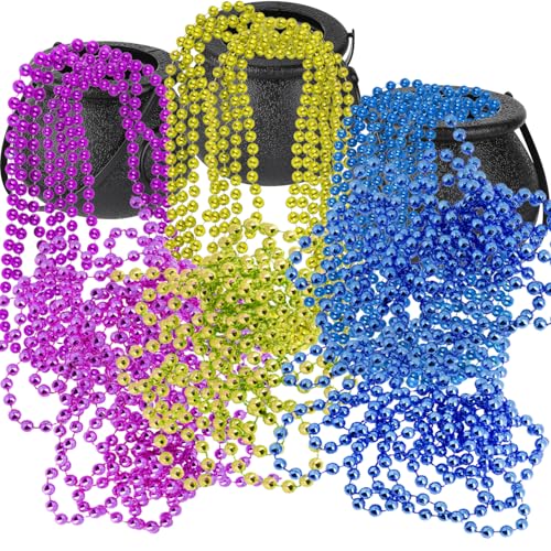 Black Mini Cauldrons with Handle 12pcs Halloween & St. Patrick’s Day Party Favors