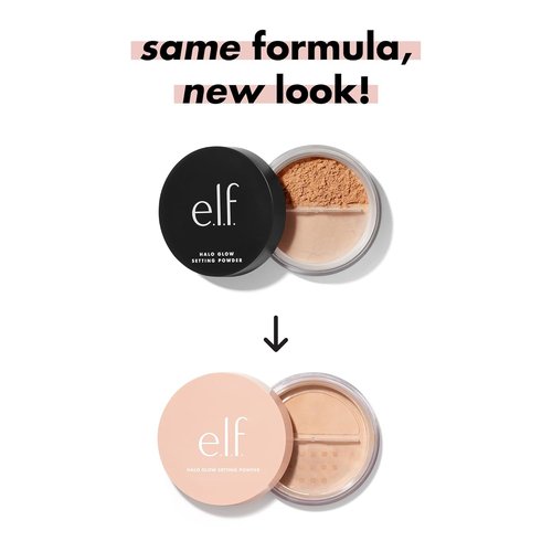 e.l.f. Halo Glow Setting Powder - Silky Finish for Soft Glow, Smooths Pores & Lines | Deep, Vegan & Cruelty-Free