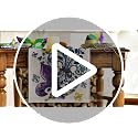 Bead Carnival Iris Mardi Gras Table Runner - Seasonal Kitchen Decor 13x72 Inch