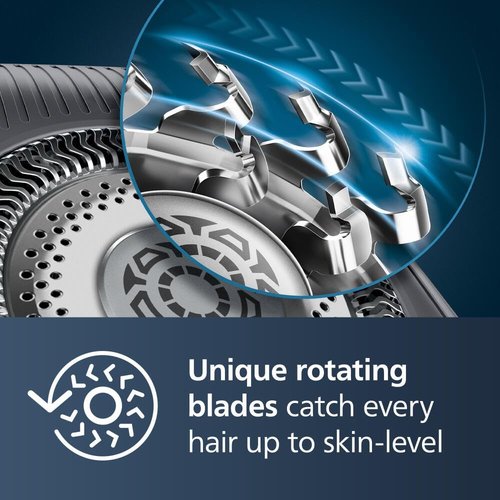 Philips Norelco Shaver Series 9400 - Wet & Dry Electric Shaver with Lift & Cut Technology | Model S9606/80