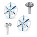 VASSON (6 Pack) Fabric Shaver Replacement Blades Compatible with VASSON Dual-Head Sweater Shavers