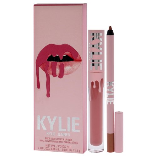 Matte Lip Kit - 808 Kylie by Kylie Cosmetics for Women - 2 Pc 0.10oz Matte Liquid Lipstick, 0.039oz Lip Liner
