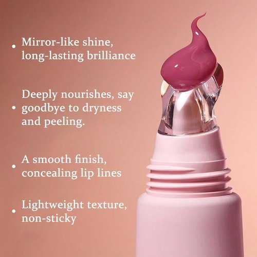 Skiennix Tinted Lip Serum - Hydrating Melting Lip Balm for Glossy, Nourished Lips | Vegan & Cruelty-Free (Strawberry Milk)