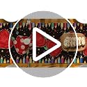 Colorful Table Runner 13x72 Inch Black - Back to School Decor