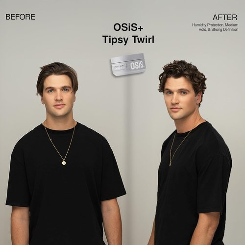 OSiS+ Tipsy Twirl Curl Cream - 10.1 Fl Oz Medium Hold Curl Enhancer for Defined Waves & Humidity Protection
