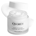 QFORET Born to Glow Face Moisturizer – Hydrating & Firming Gel Cream, Fragrance-Free Makeup Prep, Vegan Mucin + Ceramide + Peptides, K-Beauty, 2.36 fl oz