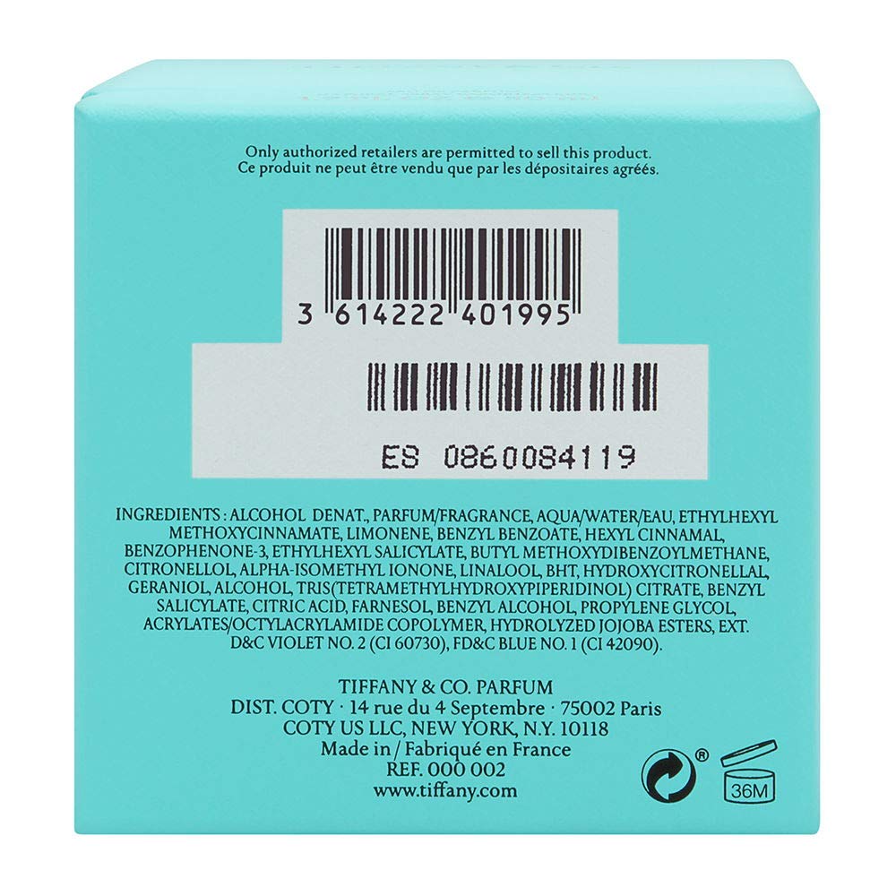 Tiffany & Co. Eau De Parfum Spray for Women - 1.7 Oz Fragrance with Elegant Floral Notes
