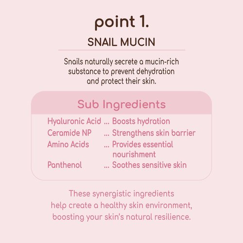 DEARBOO Glass Skin Snail Cream, 80mL – Lightweight Hydrating Facial Moisturizer with Snail Mucin for a Smooth, Radiant-Looking Complexion