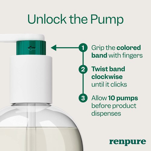 Renpure Tea Tree & Mint Body Wash - Cleanses, Invigorates & Refreshes Skin Without Over-Drying - For All Skin Types - Tea Tree Leaf Oil, Spearmint Leaf Oil - 24 Fl Oz each, 2 Pack
