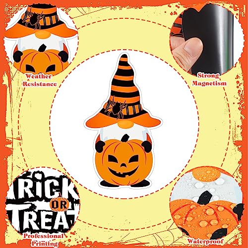 Creepy Halloween Gnome Magnet Decor Set - 25 Fridge Magnetic Stickers