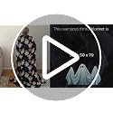 Halloween Cute Fleece Throw Blanket Ghost Pumpkin - 50x70 Inches