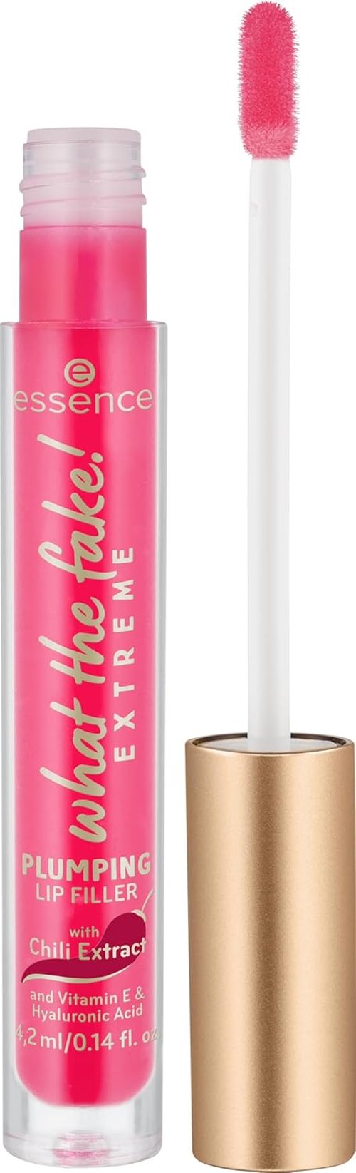 Essence | What The Fake! Plumping Lip Filler - Chili Oil Infused for Fuller Lips | pH-Reactive Tint | Vegan & Cruelty-Free (03 | Oh My Chili)