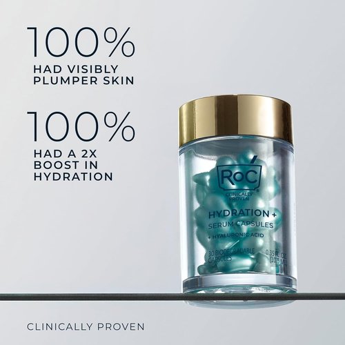 RoC Multi Correxion Night Serum Capsules - Intense Hydration & Anti-Aging Retinol | 30 CT + 7 CT