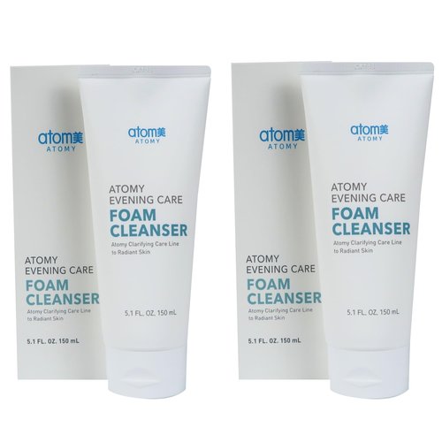 GASHINA STORY A.T.O.M.Y-Evening Care Foam Cleanser 150g x 2 Pack set, Korean Skin Care Rutine