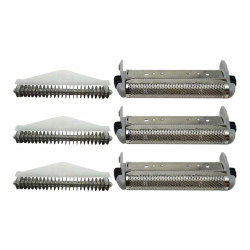 SP-93/SP-94/MS3 Series Shaver Foil Screens & Cutter Blade Head Replacement for Remington's Microscreen 3 TCT Foil Shavers MS3-2000, MS3-2700, MS3-3000, MS3-3500, MS3-3700
