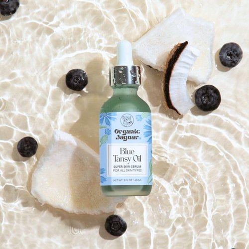 **Jaguar Organic Blue Tansy Super Skin Face Serum - Hydrating Night Moisturizer & Facial Oil for Healthy Aging | 2 fl oz**