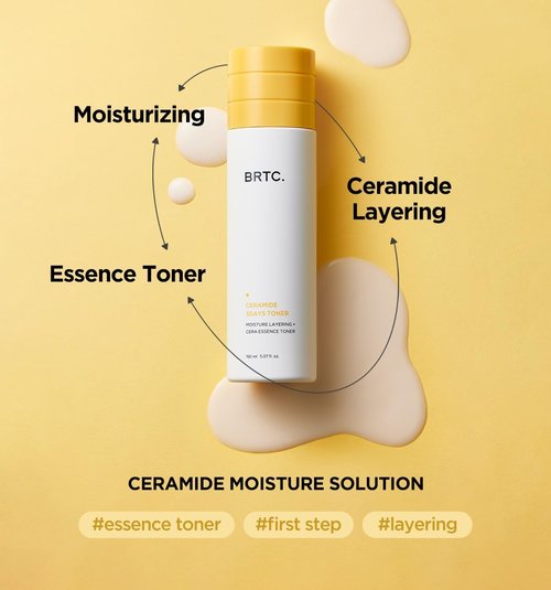 BRTC Ceramide Toner - Moisture Solution for Dry & Dull Skin | Korean Skincare (150ml, 5.70 fl. oz)