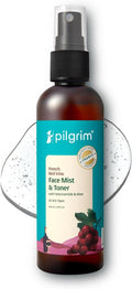 Pilgrim French Red Vine Face Mist - Hydrating Toner with Niacinamide & Aloe | Alcohol-Free | 3.38 Fl Oz (100ml)