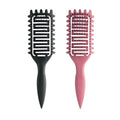 Skiennix Curl Defining Brush - Vented Detangling Tool for Wet & Dry Styling | Lightweight Pink & Black Design