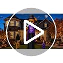 12FT Purple Gentleman Halloween Inflatable with Built-in LED Lights - Outdoor Yard Decoration